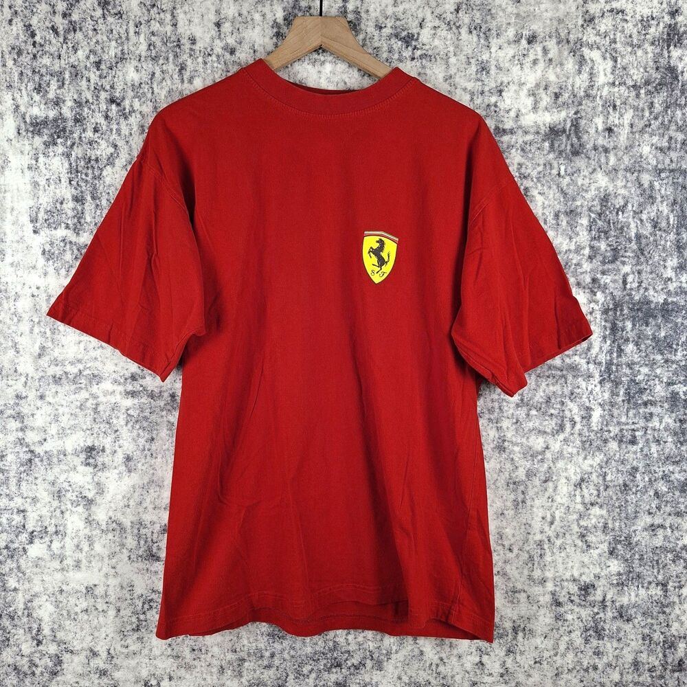 VTG Scuderia Ferrari Shirt Mens Size 2XL Red F1 Racing Prancing Horse 2002
